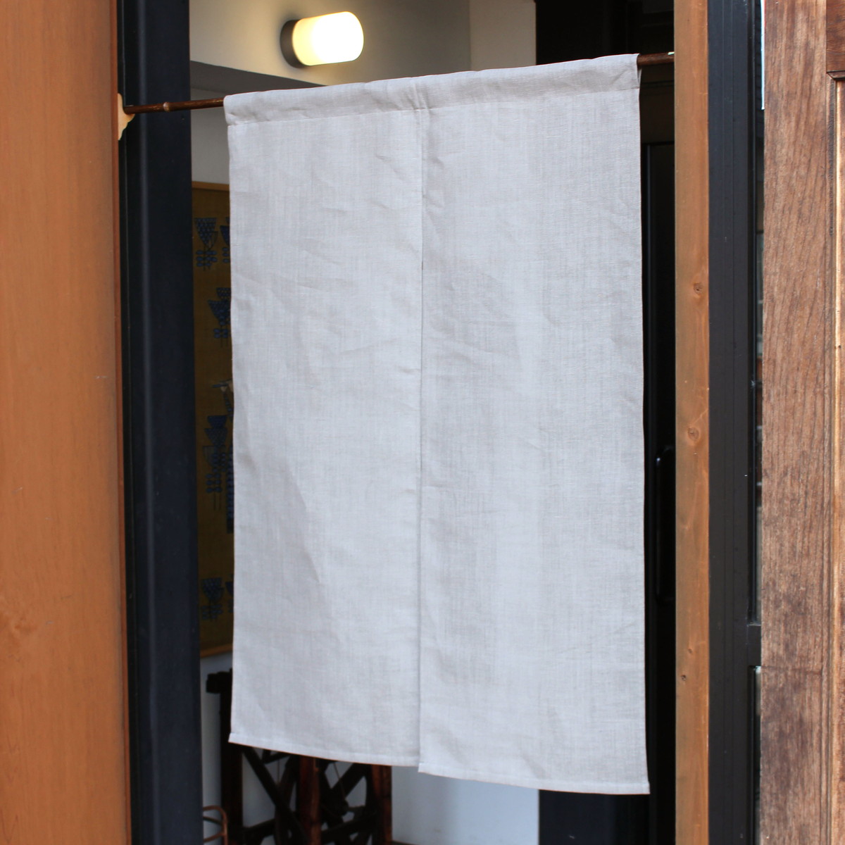 麻布のれん 麻蚊帳のれん（生成）90㎝×120㎝ - 麻布おかい オンラインショップ